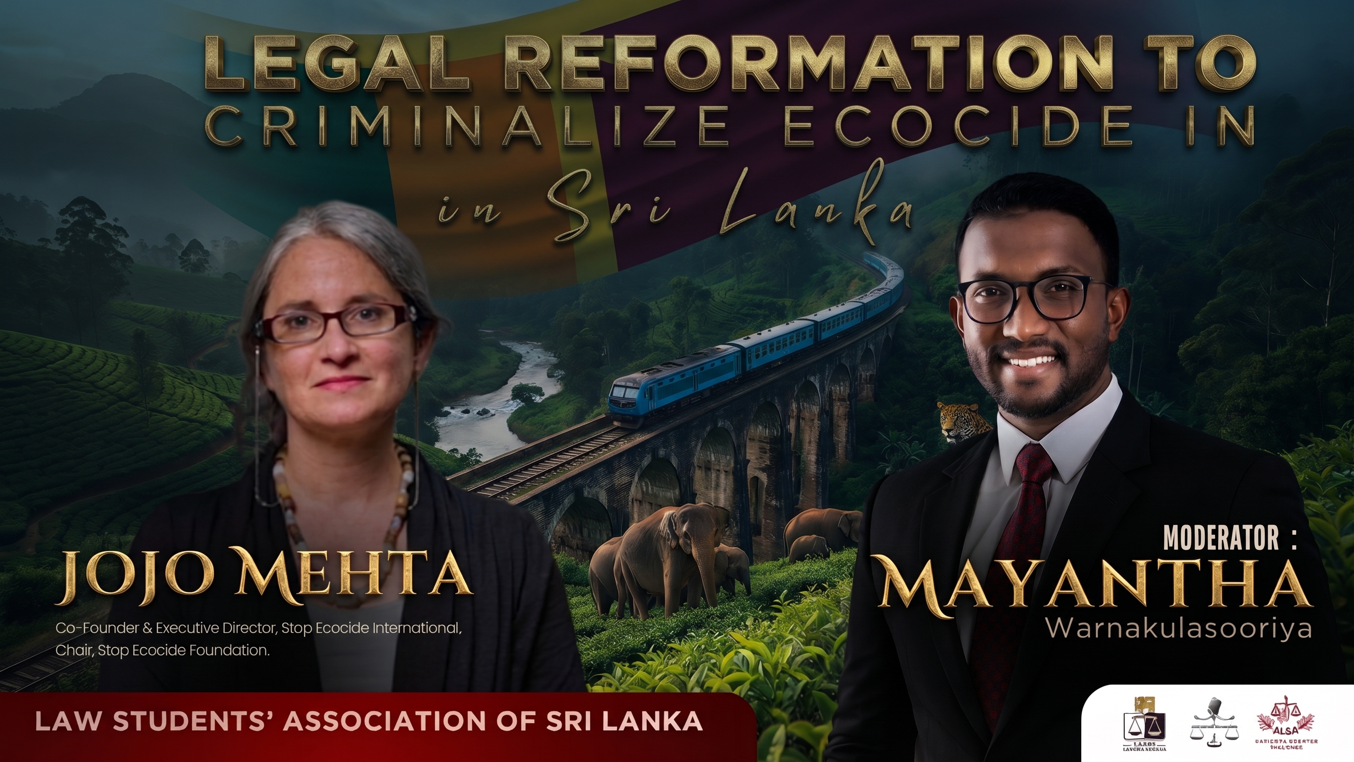 Mayantha Warnakulasooriya on camera — Legal Reformation to Criminalize Ecocide in Sri Lanka